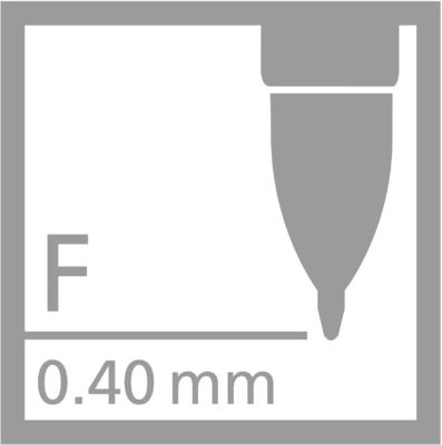 STABILO PALETTE refill F 0,4 mm - černá náplň do gelového kuličkového pera - 3