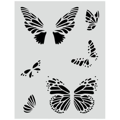 Šablona plastová Aladine - motýli, 10,8x14 cm - 3