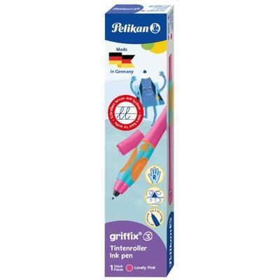 Pelikan Inkoustový roller Griffix 3 pro praváky - růžový /papírová krabička - 3