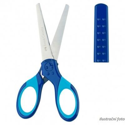 Faber-Castell Grip Školní nůžky s krytem blistr - modré - 3