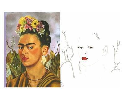 Maluj jako umělec - Frida Kahlo - 3