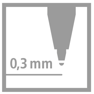 Stabilo EASYoriginal Náplň 0,3 mm - 3 ks, modrá  - 4