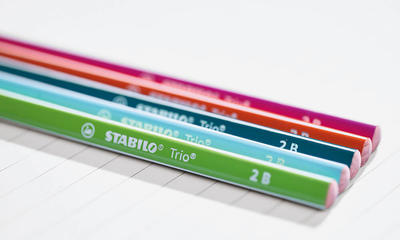 STABILO Trio tenká grafitová tužka HB - oranžová - 4