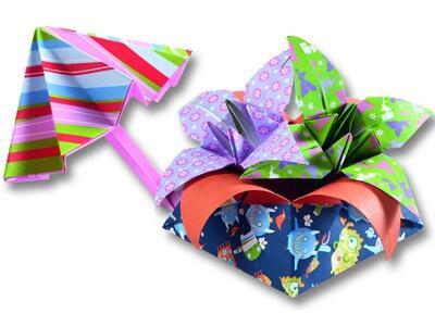 Papíry na origami 15x15 cm - 50 listů motiv Dětské - 4