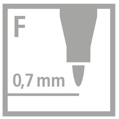 STABILO write-4-all, Permanent fix  0,7 mm - sada  4 ks - 6