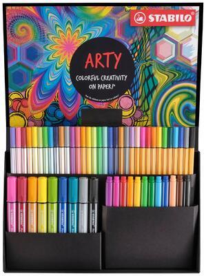 STABILO ARTY Creative set Mix - 55ks, Pen 68 MAX, Pen 68, Pen 68 Brush, point 88, pointMax - 6