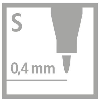 STABILO write-4-all, Permanent fix  0,4 mm  - sada 4 ks - 7