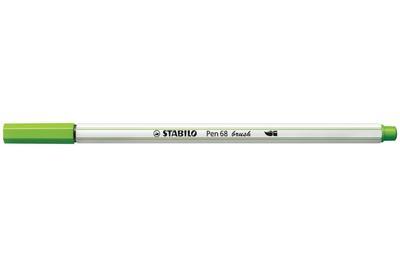 STABILO Pen 68 brush - listově zelená - 7