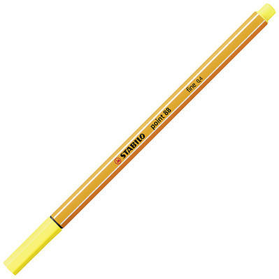 STABILO point 88/24 - citrónově žlutá - 0,4 mm - 7